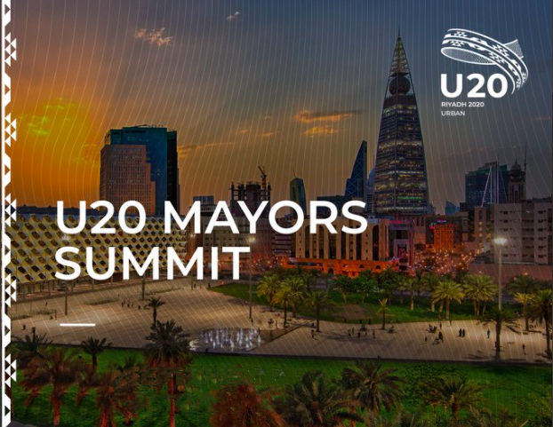 Cartaz do encontro internacional de prefeitos do Urban 20
